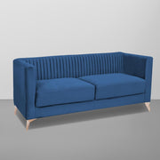 Ember 3 Seater Sofa Set for Living Room (Blue Colour) Premium Fabric Sofa