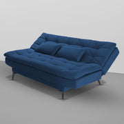Casaliving Draxy 3 Seater Sofa Cum Bed for Living Room (Blue Colour) Premium Fabric Sofa Set