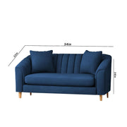Casaliving Doraldo 3 + 2 Seater Sofa Set for Living Room (Blue Colour Fabric) Premium Fabric Sofa Set for Living Room