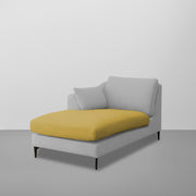Cortina LHS 4 Seater L Shape Sofa Set for Living Room (Turquise Grey Fabric) Premium Fabric Sofa