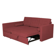 Megan LHS 4 Seater L Shaped Sofa Cum Bed for Living Room (Maroon Fabric) Premium Fabric Sofa