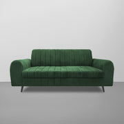 Brenti 3 Seater Sofa Set for Living Room (Cream Black Colour Fabric) Premium Fabric Sofa