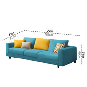 Minta 3 Seater Sofa Set for Living Room (Turquise Colour Fabric) Premium Fabric Sofa
