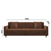 Garcia 3+2 Seater Sofa Set for Living Room (Black - Grey)