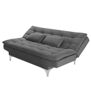 Danny 3 Seater Sofa Cum Bed for Living Room Premium Fabric Sofa for Living Room (Black Colour Premium Fabric)