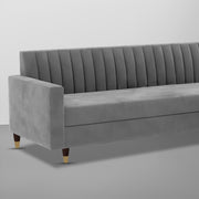 Garcia 3 Seater Sofa Set for Living Room (Blue Black Colour) Premium Fabric Sofa