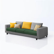 Minta 3 Seater Sofa Set for Living Room (Green Grey Colour Fabric) Premium Fabric Sofa