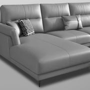 Morken LHS 6 Seater L Shape Sofa Set for Living Room (Grey) Premium Fabric Sofa