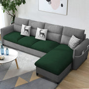 Andon 6 Seater L Shape Sofa Set for Living Room (Black Grey Fabric) Left Side Sofa