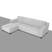 Fracher LHS 4 Seater L Shape Sofa Set for Living Room (Grey Fabric) Premium Fabric Sofa