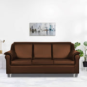 Scott 3 Seater Sofa Set for Living Room (Brown Fabric) Premium Fabric Sofa