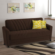 Francis 3 Seater Sofa Set for Living Room (Brown) Fabric