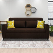 Garnet 3 Seater Sofa Set for Living Room (Brown) Premium Fabric