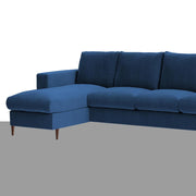 Charmi LHS 6 Seater L Shape Sofa Set for Living Room (Blue Fabric) Premium Fabric Sofa