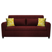 Garnet 3 Seater Sofa Set for Living Room (Maroon) Premium Fabric