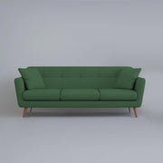 Letty 3 Seater Sofa Set for Living Room (Green Colour) Premium Fabric Sofa