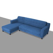 Fracher LHS 4 Seater L Shape Sofa Set for Living Room (Blue Fabric) Premium Fabric Sofa