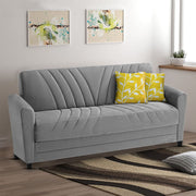 Francis 3 Seater Sofa Set for Living Room (Grey) Fabric