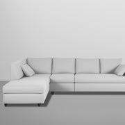 Dorian LHS 6 Seater L Shape Sofa Set for Living Room (Grey Fabric) Premium Fabric Sofa
