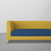 Magnus 3 Seater Sofa Set for Living Room (Blue Yellow Colour) Premium Fabric Sofa