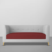 Magnus 3 Seater Sofa Set for Living Room (Maroon Grey Colour) Premium Fabric Sofa