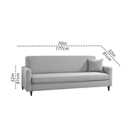 Premium Valkyrie 3 Seater Sofa Set 3 Seater Modern Sofa Set for Living Room (Grey Color Fabric)