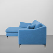 Cortina LHS 4 Seater L Shape Sofa Set for Living Room (Turquise Fabric) Premium Fabric Sofa