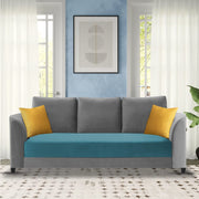 Francy 3 Seater Sofa Set for Living Room | (Turquise Fabric)