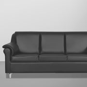Scott 3 Seater Sofa Set for Living Room (Black Fabric) Premium Fabric Sofa