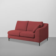 Cortina LHS 4 Seater L Shape Sofa Set for Living Room (Maroon Fabric) Premium Fabric Sofa