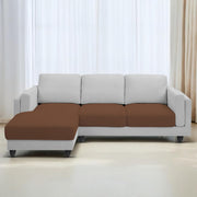 Casaliving Logan RHS 4 Seater L Shape Sofa Set for Living Room (Blue Black Fabric) Premium Fabric Sofa