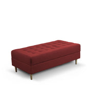 Ashton RHS 4 Seater L Shape Sofa Set with Center Table for Living Room (Maroon Fabric) Premium Fabric Sofa
