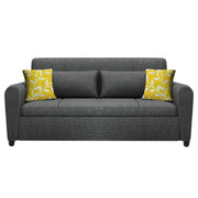 Garnet 3 Seater Sofa Set for Living Room (Dark Grey) Premium Fabric