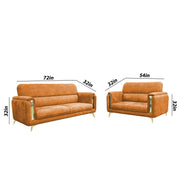 Gelio 2 Seater Sofa Set for Living Room (Black Colour) Premium Fabric Sofa