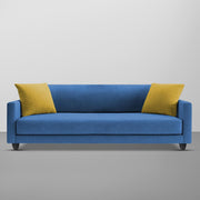 Casaliving Dominic 3 Seater Sofa Set for Living Room (Blue Fabric) Premium Fabric Sofa