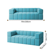 Casaliving Royce Modern Velvet Fabric Sofa, Tufted Design Upholstered 3 Seater Sofa Set for Living Room, Premium Velvet Fabric Sofa (Black)