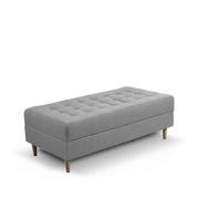 Ashton RHS 4 Seater L Shape Sofa Set with Center Table for Living Room (Grey Fabric) Premium Fabric Sofa