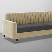 Garcia 3 Seater Sofa Set for Living Room (Blue Black Colour) Premium Fabric Sofa