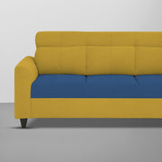 Marco 3 Seater Sofa Set for Living Room (Blue Yellow Colour) Premium Fabric Sofa