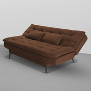 Danny 3 Seater Sofa Cum Bed for Living Room Premium Fabric Sofa for Living Room (Black Colour Premium Fabric)