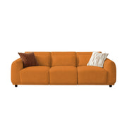 Alicent Modern Premium Boucle Fabric Sofa, Upholstered 3 Seater Sofa Set for Living Room, (Blue Colour) Premium Boucle Fabric Sofa