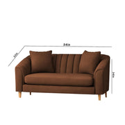 Doraldo 2 Seater Sofa Set for Living Room (Black Colour Fabric) Premium Fabric Sofa for Living Room