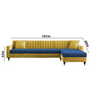 Garcia LHS 6 Seater L Shape Sofa Set for Living Room (Black Grey - Colour) Premium Fabric Sofa Set