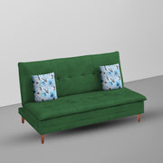 Calvin 3 Seater Sofa Cum Bed for Living Room (Black Fabric) Premium Fabric Sofa
