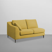 Cortina RHS 4 Seater L Shape Sofa Set for Living Room (Yellow Fabric) Premium Fabric Sofa