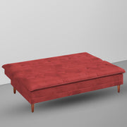Calvin 3 Seater Sofa Cum Bed for Living Room (Black Fabric) Premium Fabric Sofa