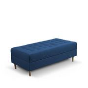 Ashton RHS 4 Seater L Shape Sofa Set with Center Table for Living Room (Blue Fabric) Premium Fabric Sofa