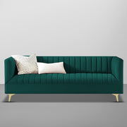 Jarvis 3 Seater Sofa Set for Living Room (Pine Fabric) | Premium Fabric Sofa