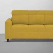Marco 3 Seater Sofa Set for Living Room (Yellow Colour) Premium Fabric Sofa