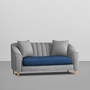 Doraldo 2 Seater Sofa Set for Living Room (Black Colour Fabric) Premium Fabric Sofa for Living Room